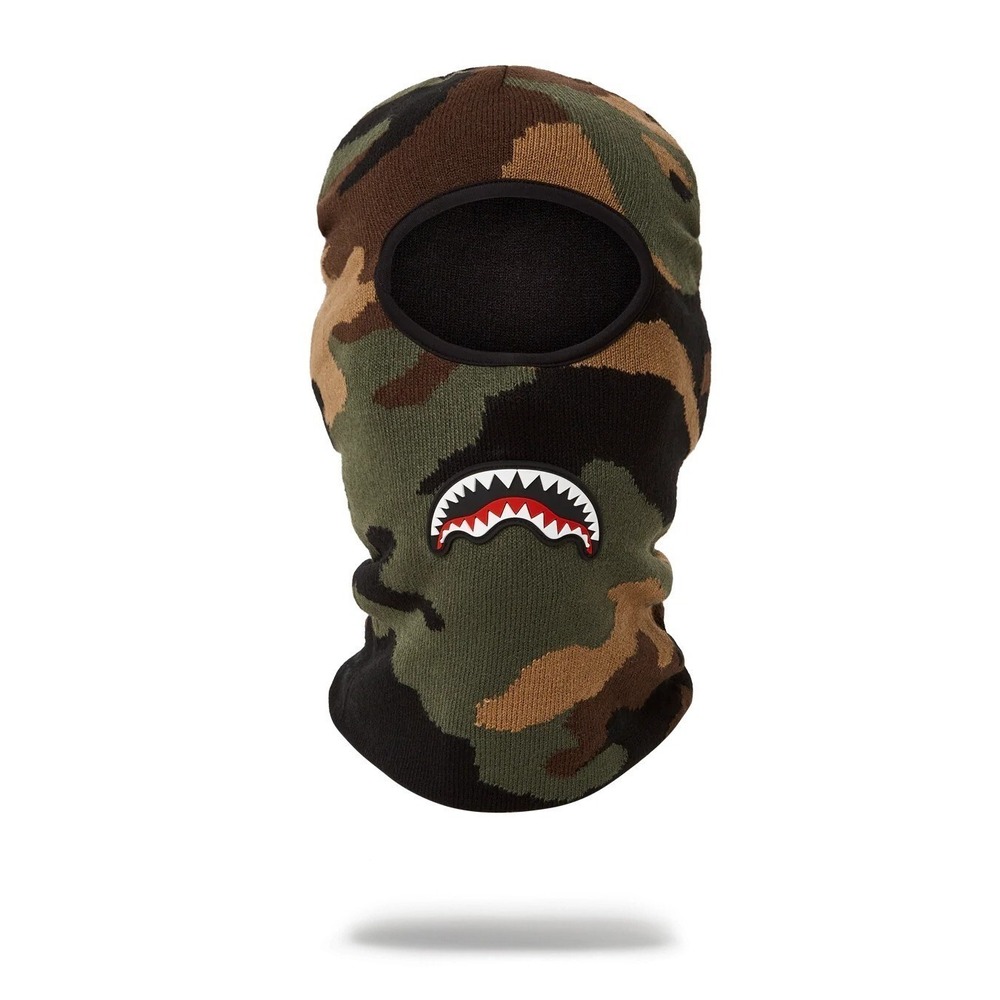 Sprayground Camo Shark Balaclava Ski Mask Limited Edition